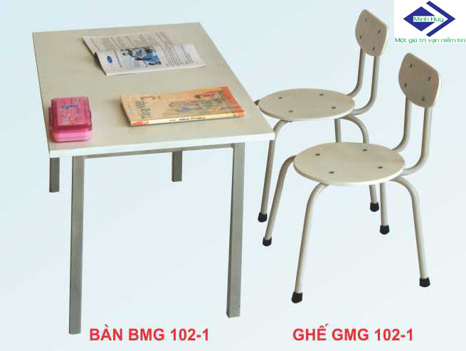 Bàn mẫu giáo BMG102 + GMG102 -1